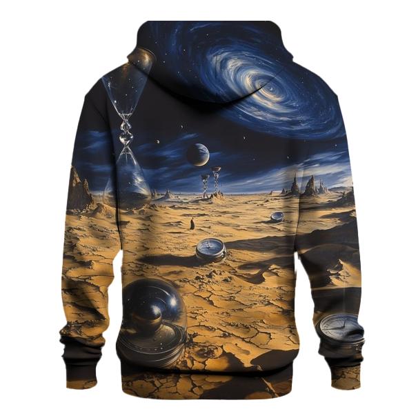 Salvador Dali Inspired Time Dilation Desert designer hoodies