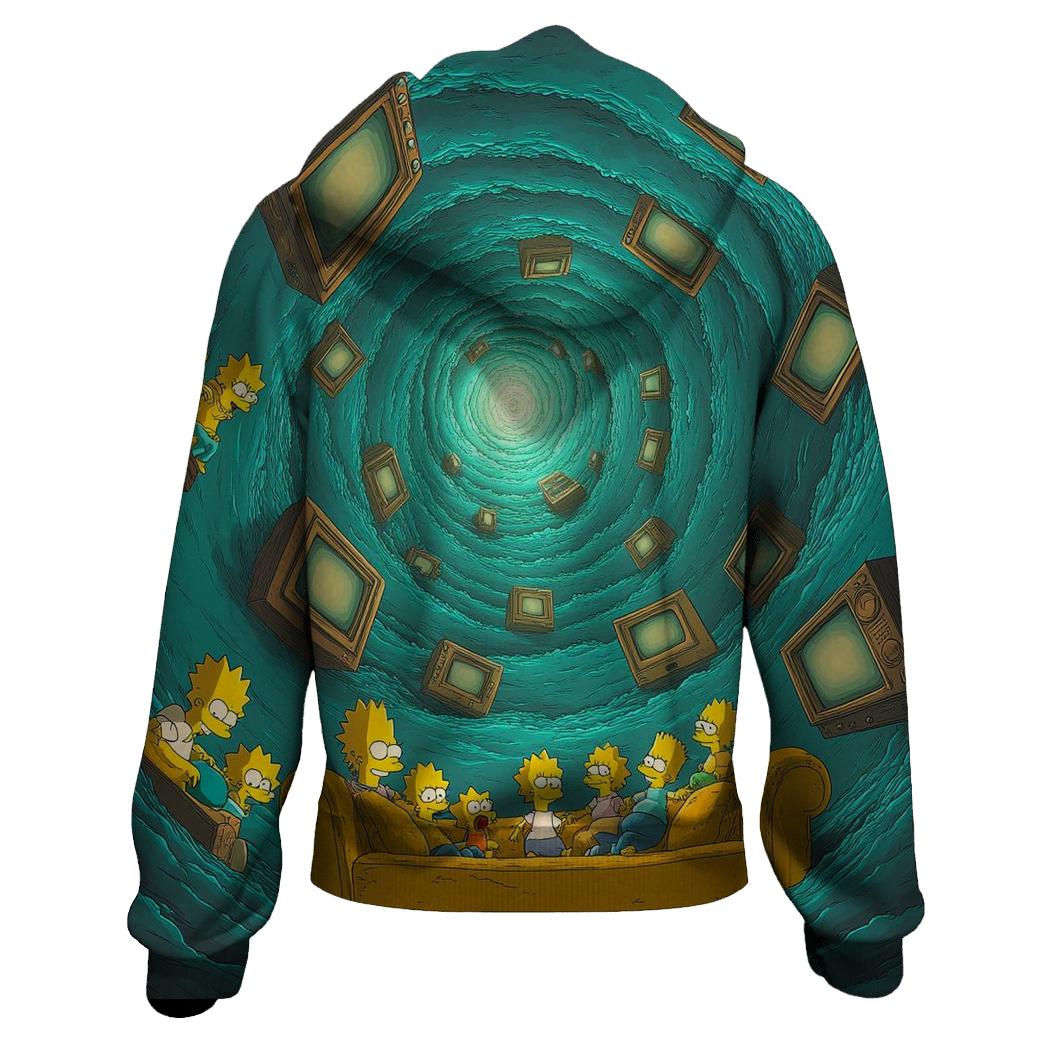 Couch Gag Dimension Spiral heavyweight hoodies