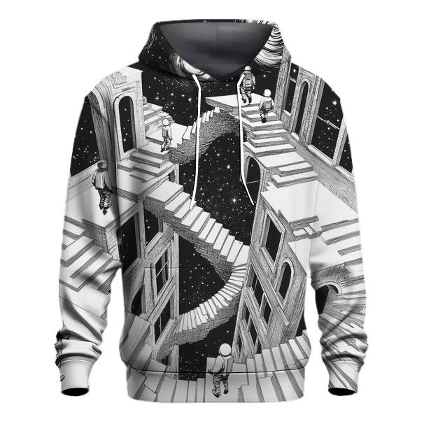 MC Escher Inspired Infinite Space Staircase hoodie styles