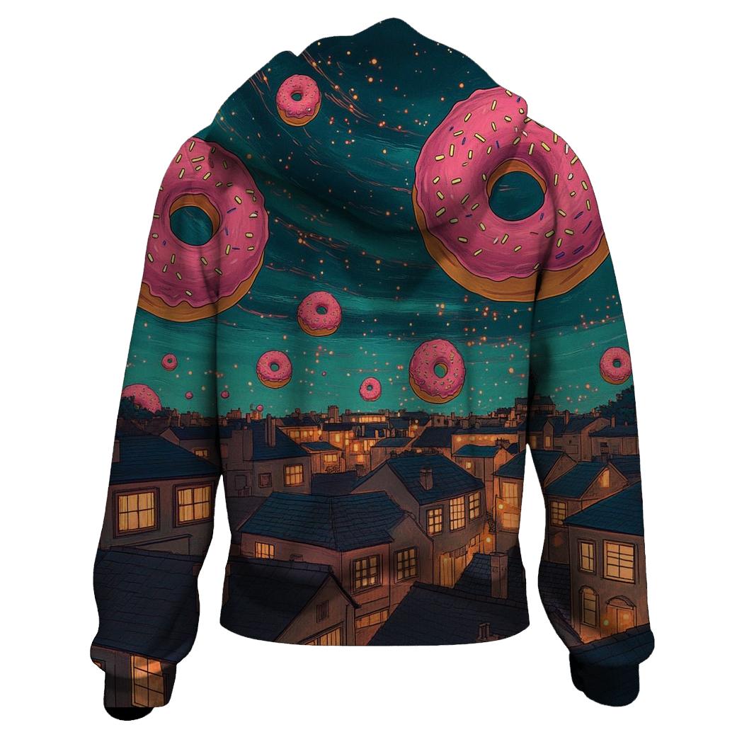 Donut Galaxy Over Springfield printed hoodies