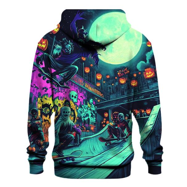 Midnight Halloween Skate Park custom hoodies