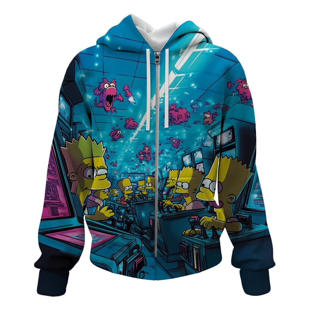 Springfield Arcade High Score Frenzy hoodie trends