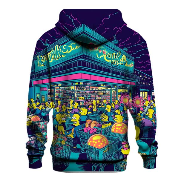 Kwik E Mart Midnight Neon Rush designer hoodies