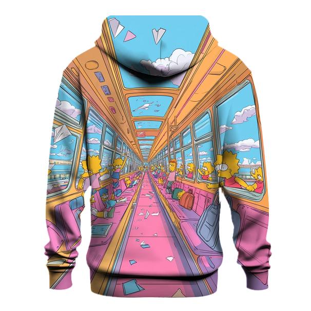 School Bus Chaos Corridor custom hoodies