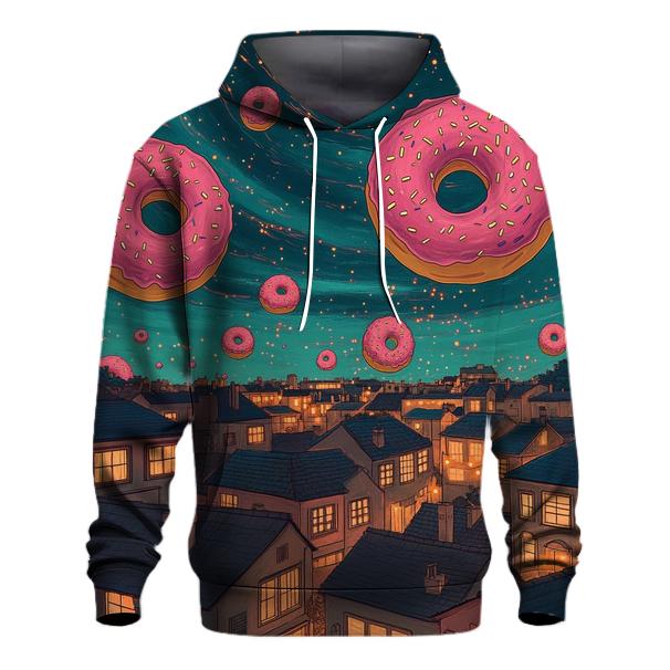 Donut Galaxy Over Springfield heavyweight hoodies