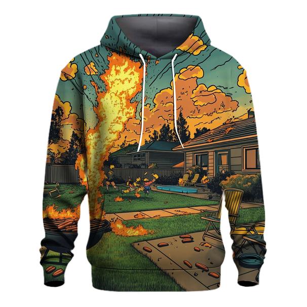 Suburban Barbecue Meltdown embroidered hoodies
