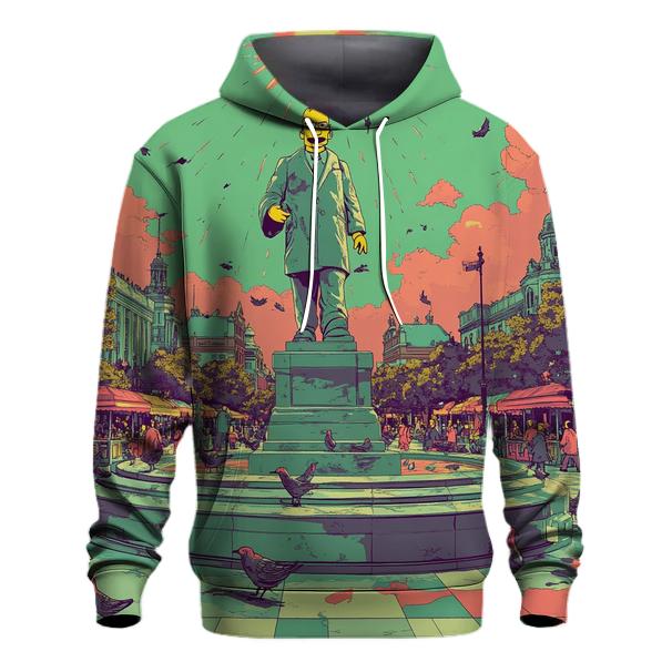 Town Square Statue Uprising designer hoodies