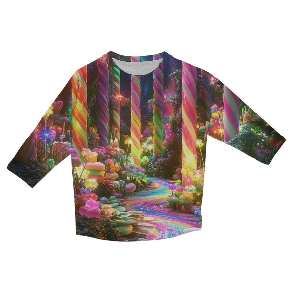 Lollipop Jungle Rave custom 3/4 sleeve shirts