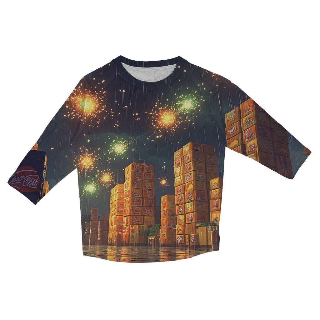 Soda Splash Meteor Shower trendy 3/4 sleeve tops