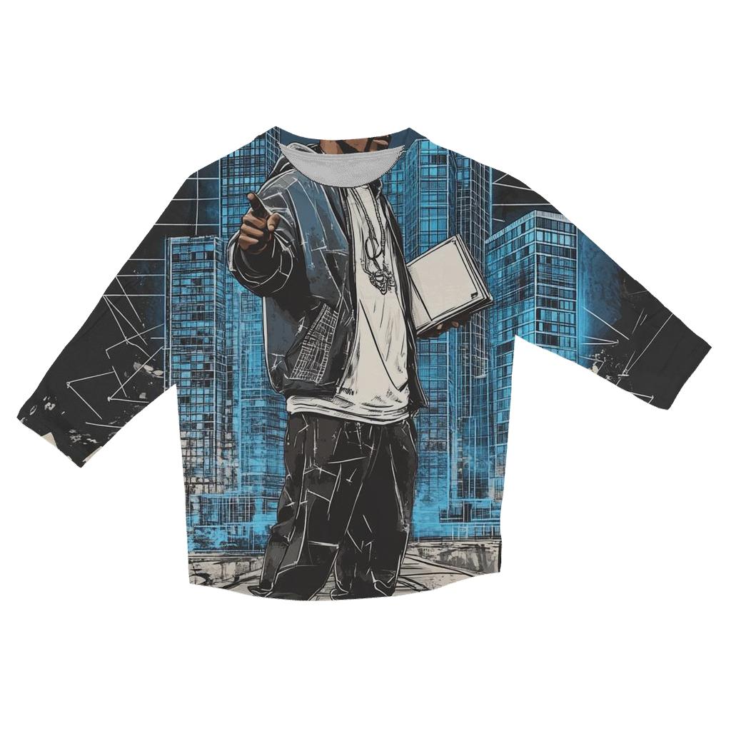Queensbridge Blueprint Rhymes stylish quarter sleeve tops