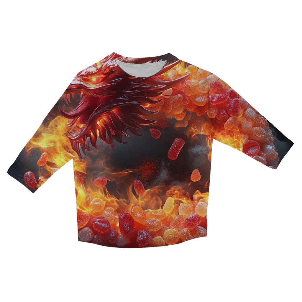 Spicy Candy Dragon Inferno designer 3/4 sleeve blouses
