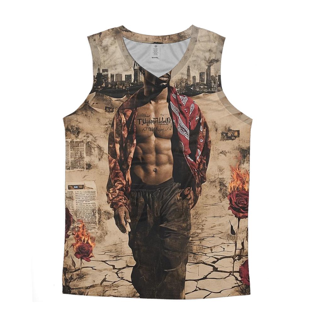 Thug Life Desert Mirage Vision custom tank tops