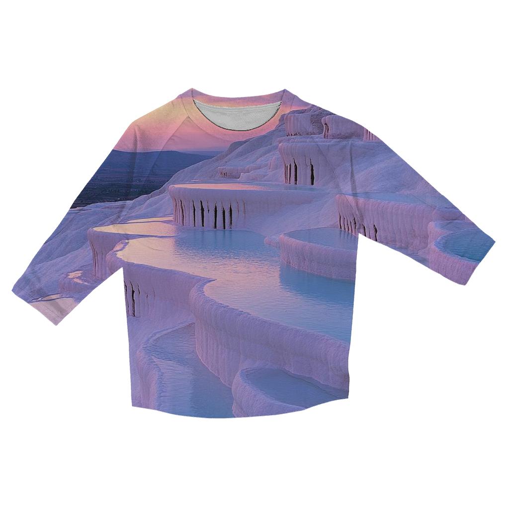 Pamukkale Terraces Denizli designer 3/4 sleeve blouses