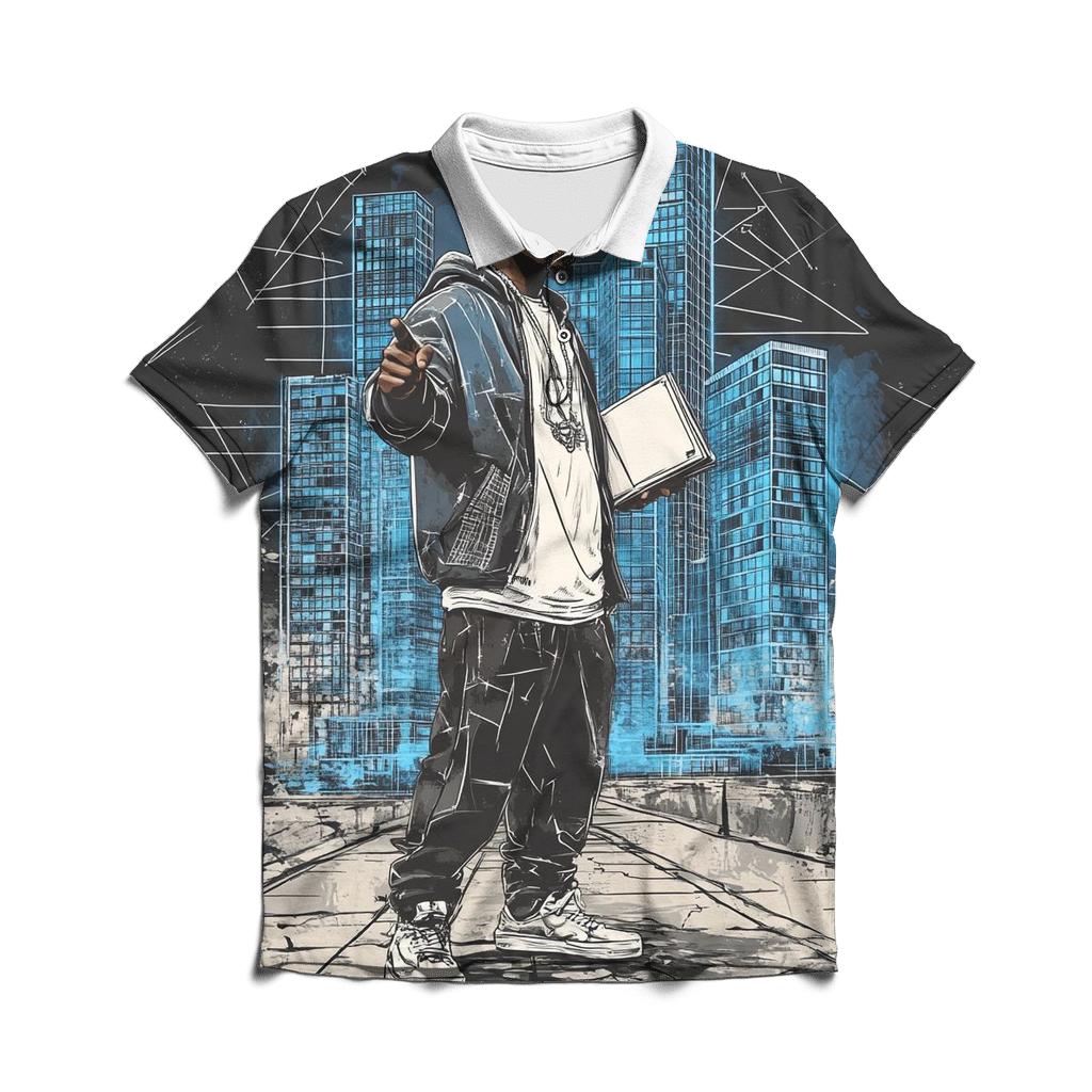 Queensbridge Blueprint Rhymes premium cotton polo shirts