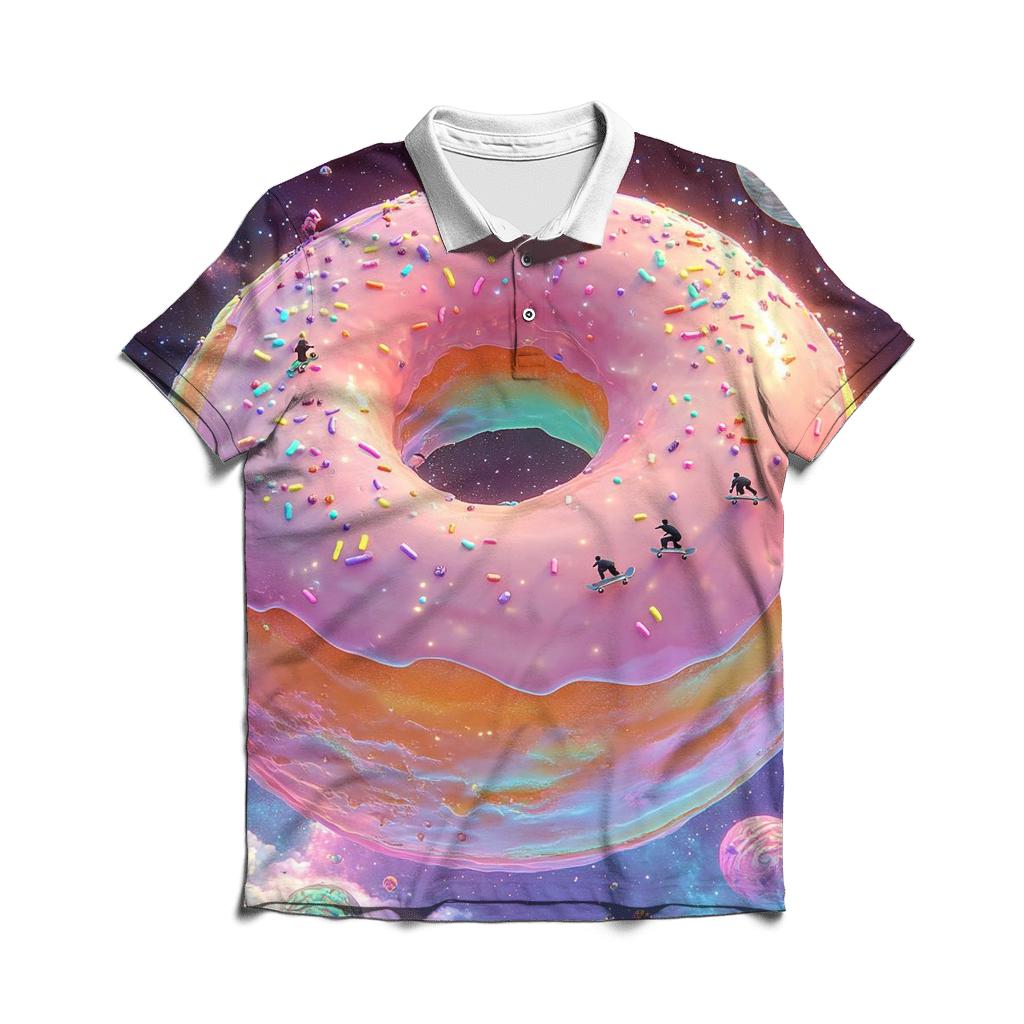 Donut Planet Skate Park personalized polo shirts
