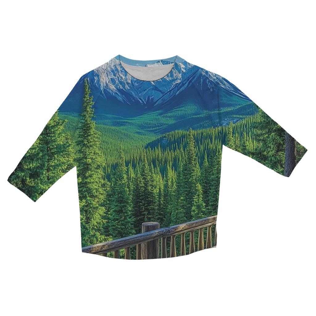 Banff Gondola Viewpoint Banff casual three quarter sleeve shirts