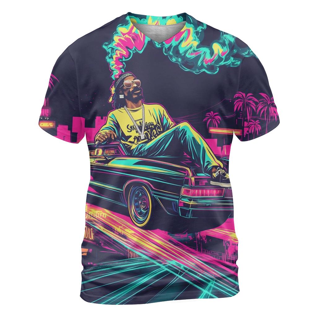 West Coast Neon Lowrider Dream designer pattern shirts