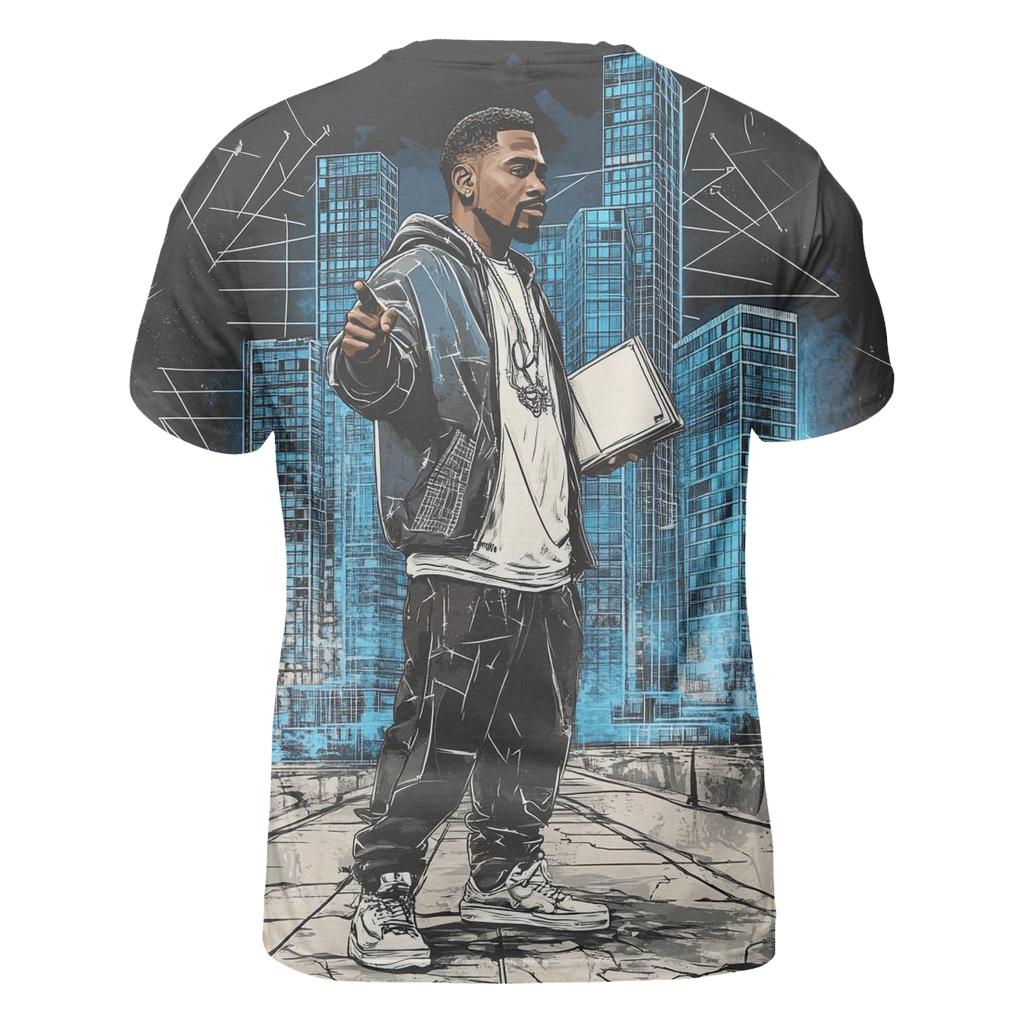 Queensbridge Blueprint Rhymes unique graphic print tees