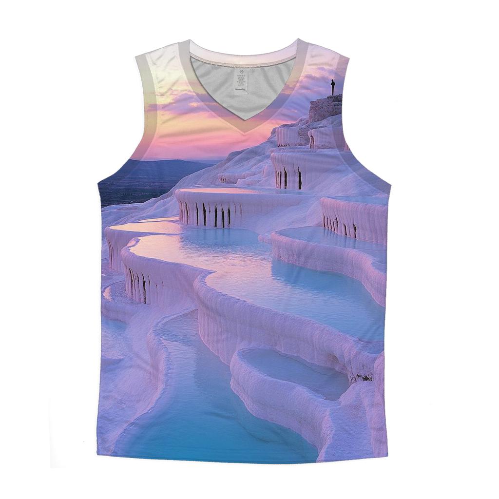 Pamukkale Terraces Denizli designer workout tanks