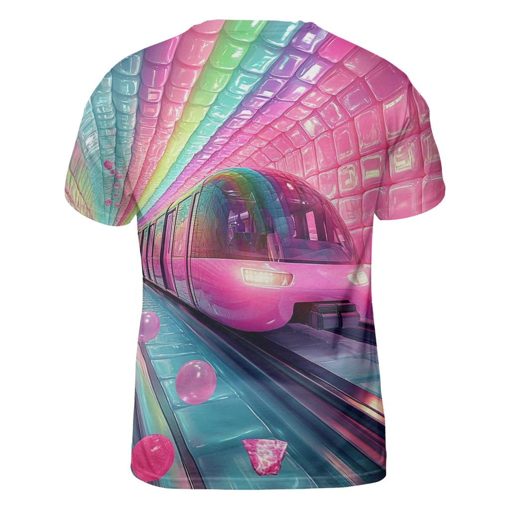 Bubblegum Subway Rush statement graphic shirts