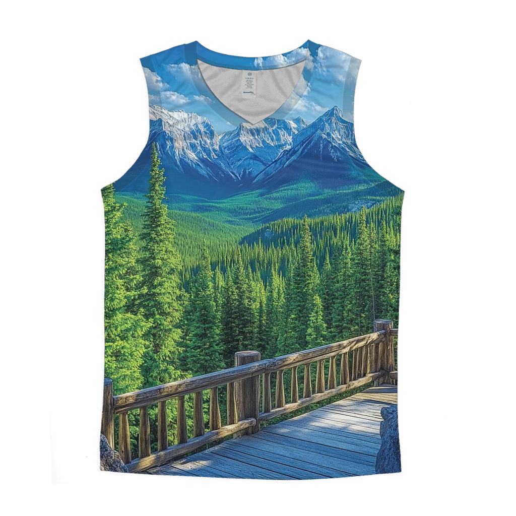 Banff Gondola Viewpoint Banff cotton sleeveless tops