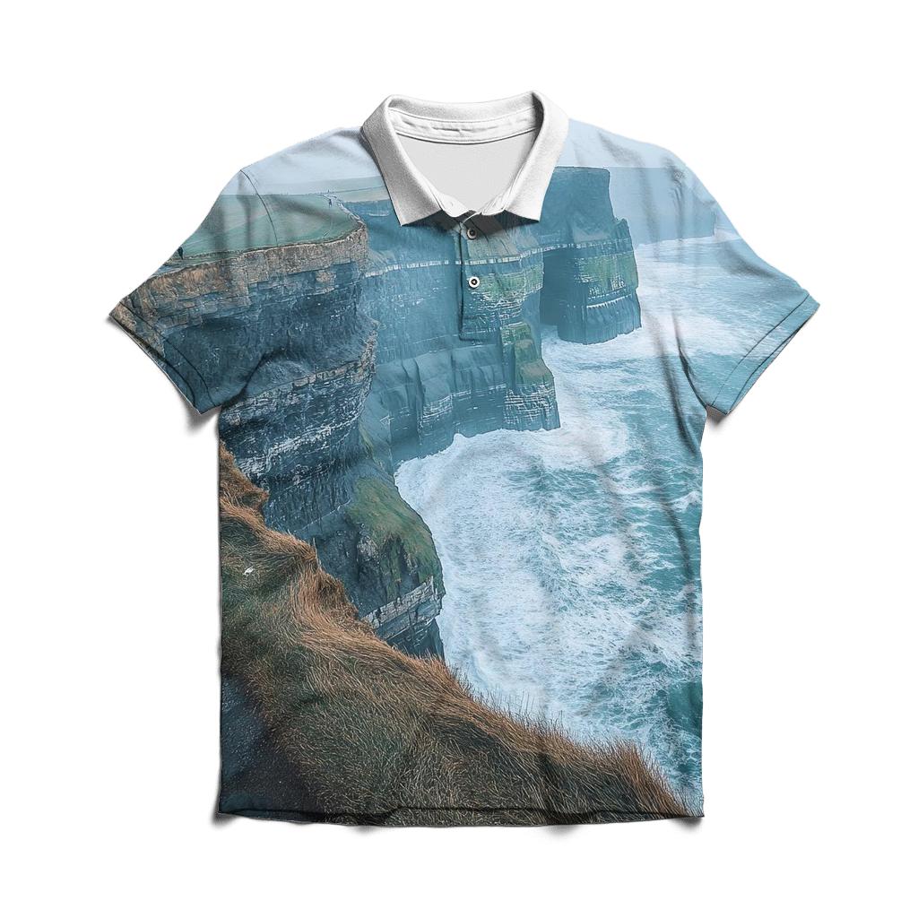 Cliffs Of Moher County Clare premium cotton polo shirts