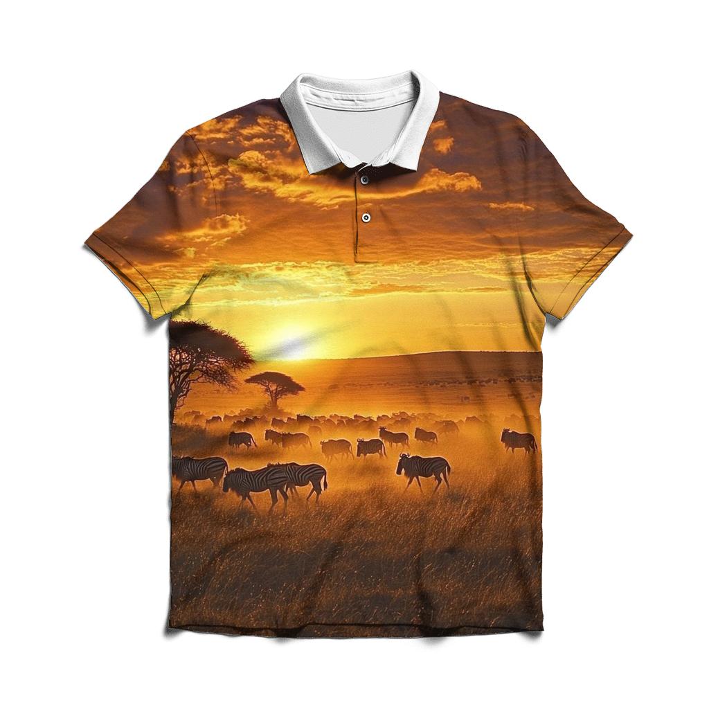 Serengeti National Park Arusha casual sports polo shirts