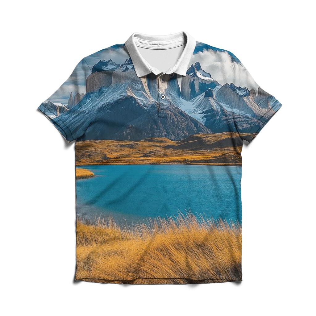 Torres Del Paine Puerto Natales premium cotton polo shirts