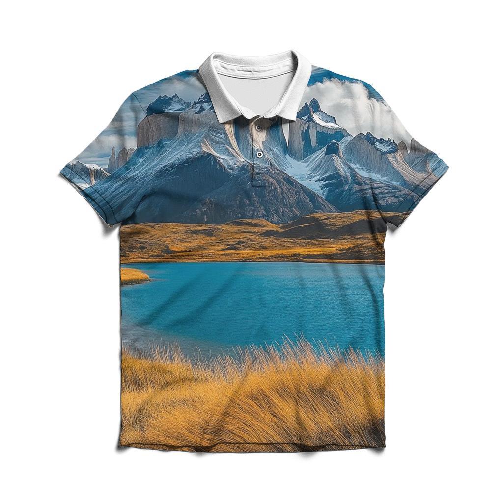 Torres Del Paine Puerto Natales premium cotton polo shirts