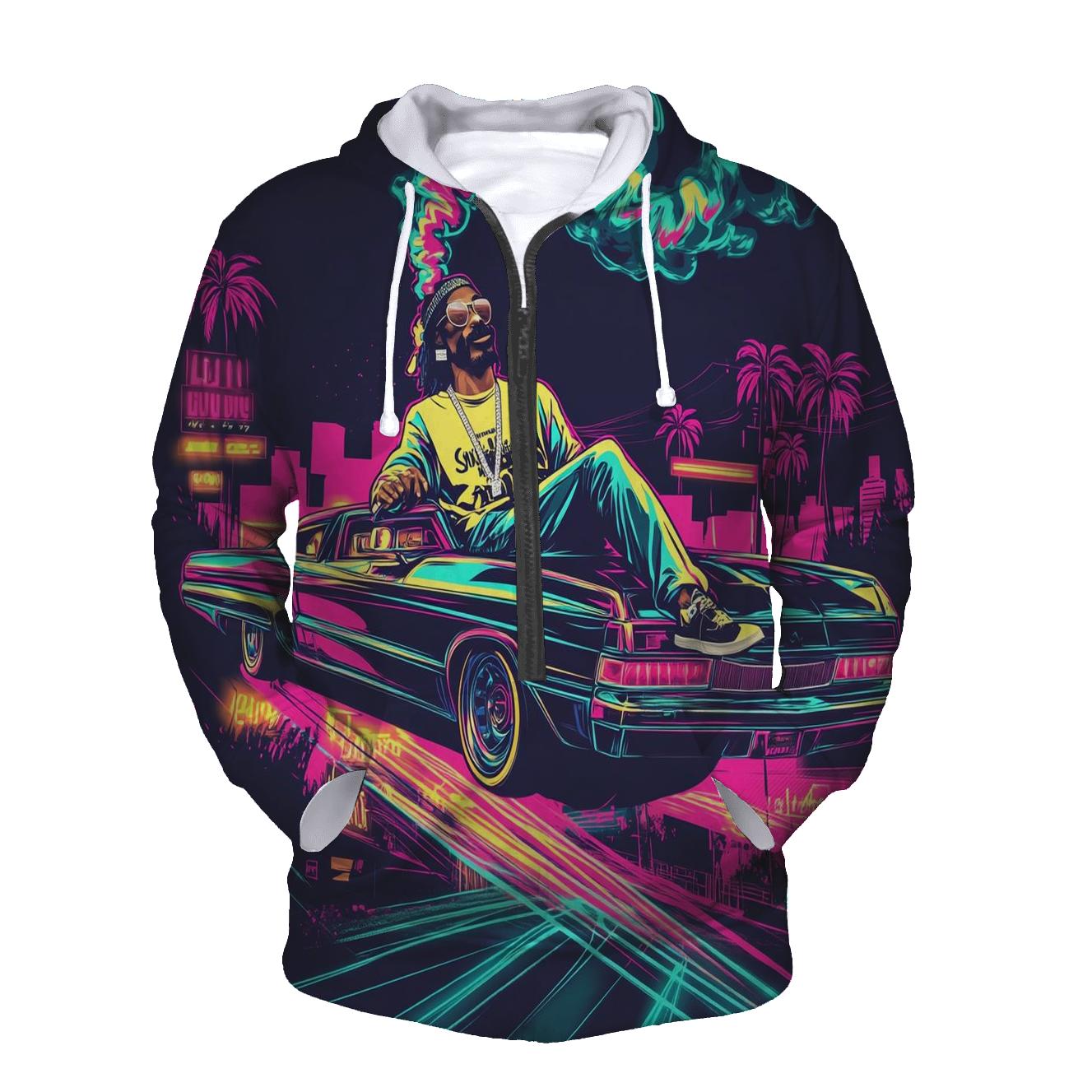 West Coast Neon Lowrider Dream custom hoodies