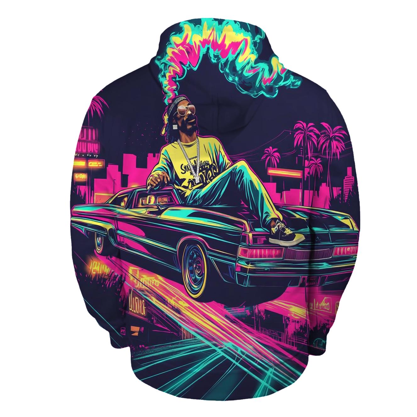 West Coast Neon Lowrider Dream custom hoodies