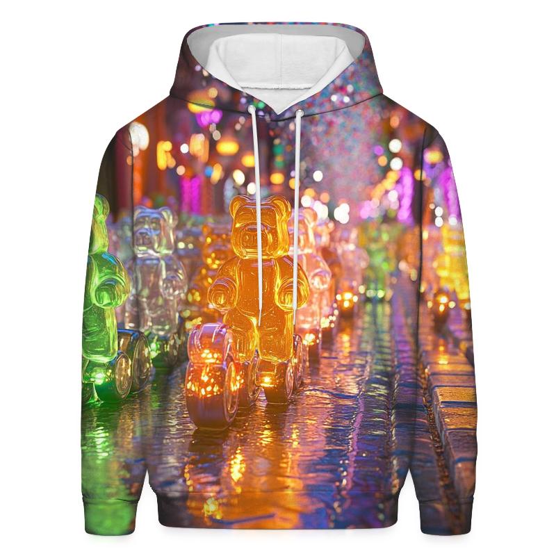 Neon Gummy Bear Street Parade hoodies fashion