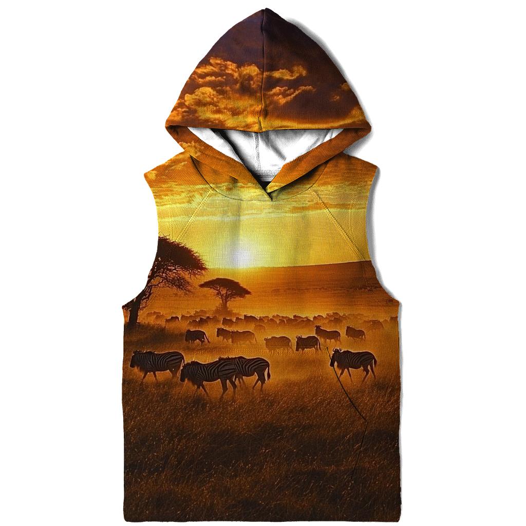 Serengeti National Park Arusha printed hoodies