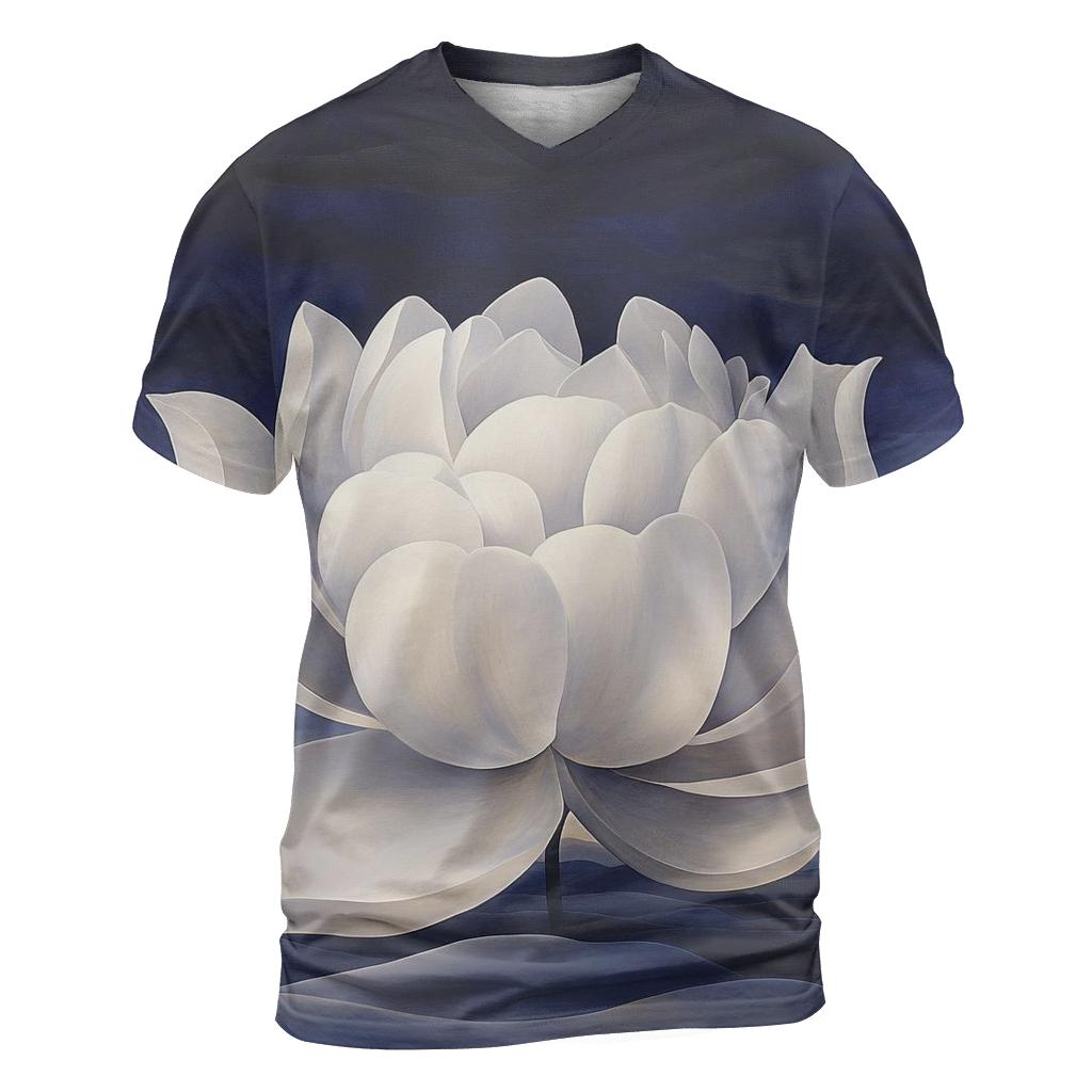 Georgia OKeeffe Inspired Lunar Desert Flower creative print fashion shirts