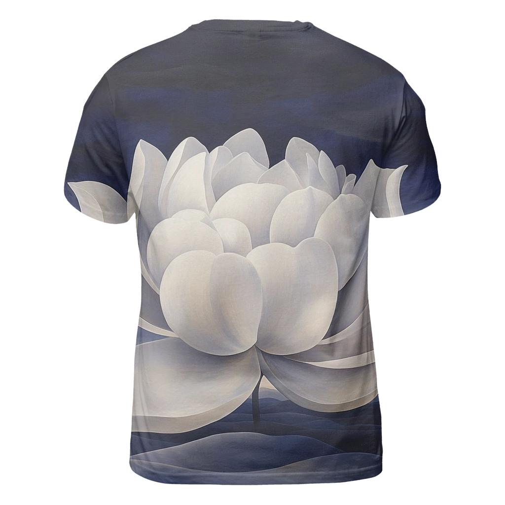 Georgia OKeeffe Inspired Lunar Desert Flower creative print fashion shirts