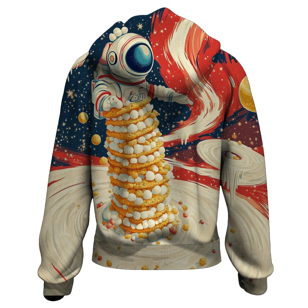Retro Cereal Galaxy Drifter embroidered hoodies