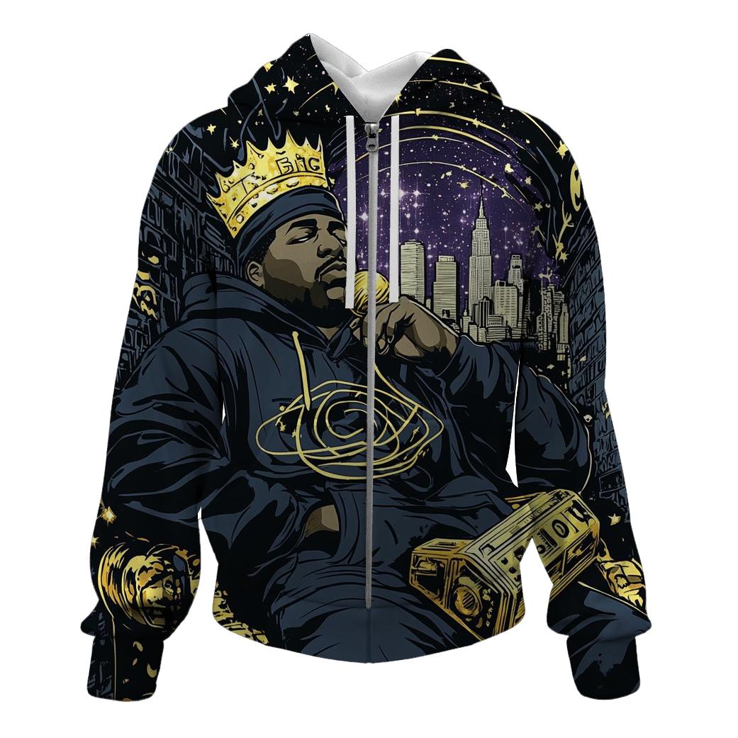 Cosmic Brooklyn Sky Flow embroidered hoodies