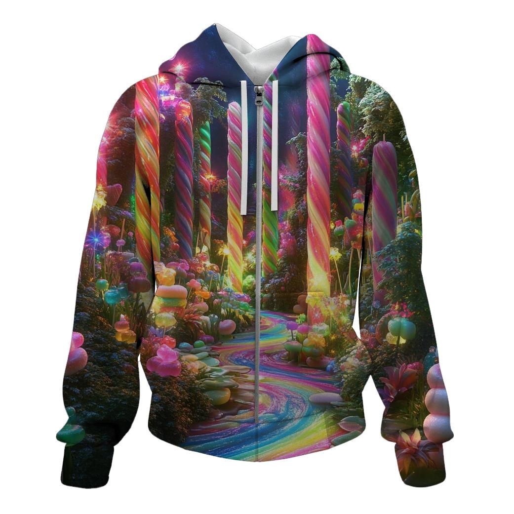 Lollipop Jungle Rave zip-up hoodies