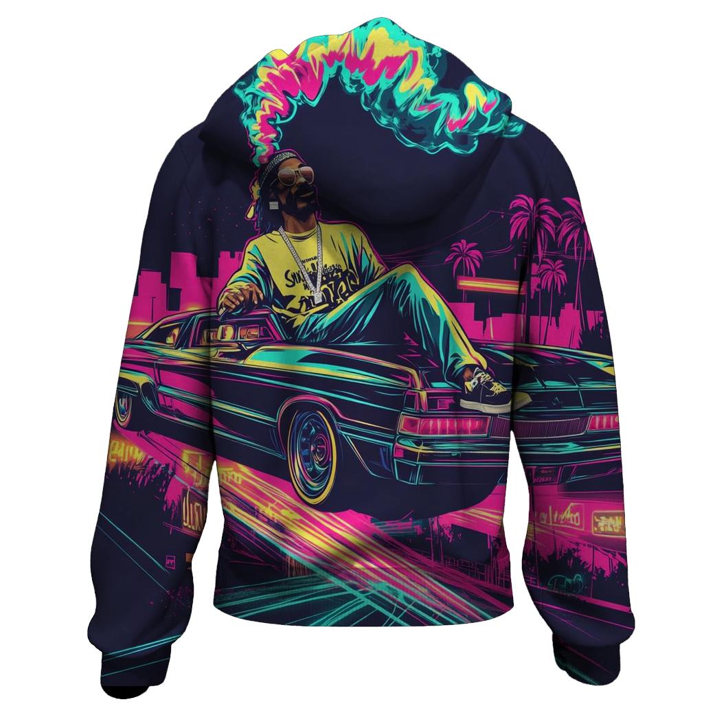 West Coast Neon Lowrider Dream lightweight hoodies