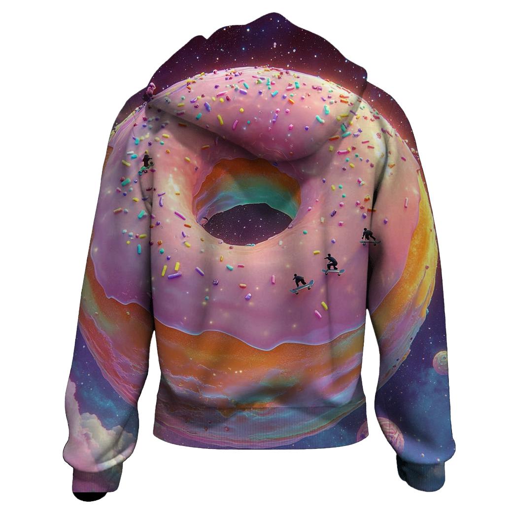 Donut Planet Skate Park zip-up hoodies