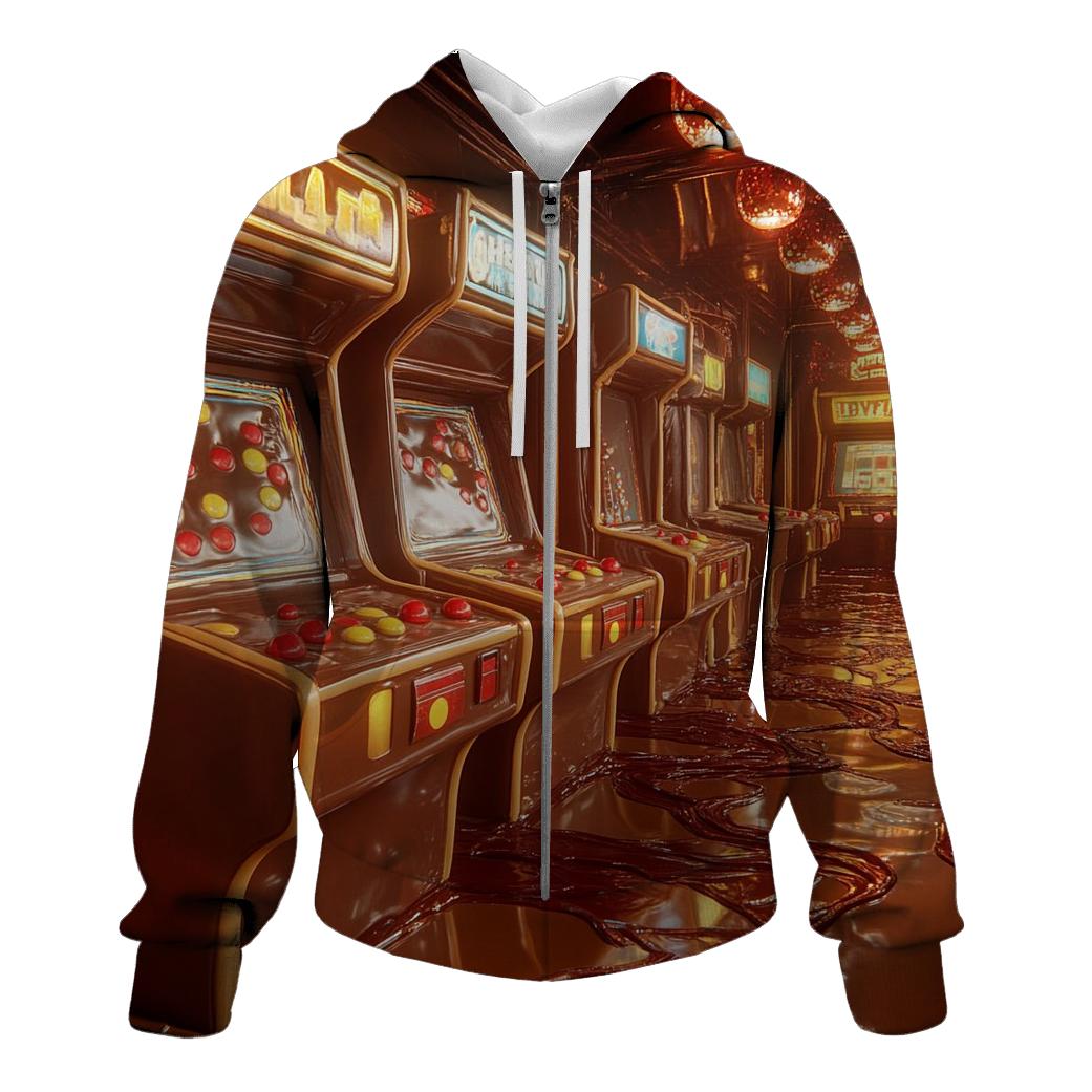Chocolate Lava Arcade Night custom hoodies