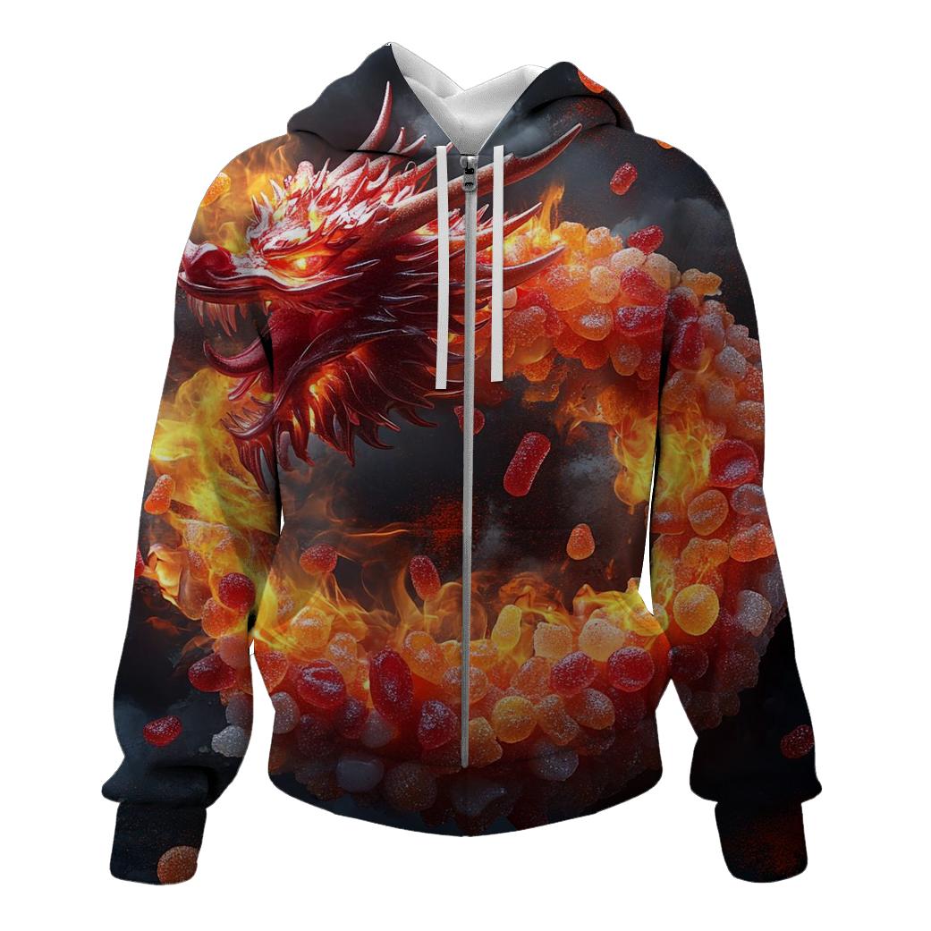 Spicy Candy Dragon Inferno designer hoodies