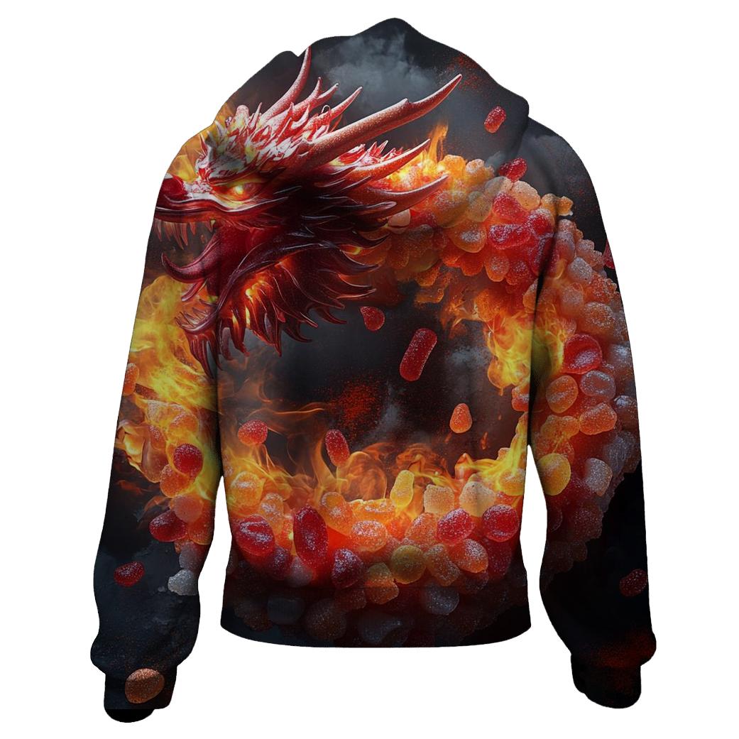 Spicy Candy Dragon Inferno designer hoodies