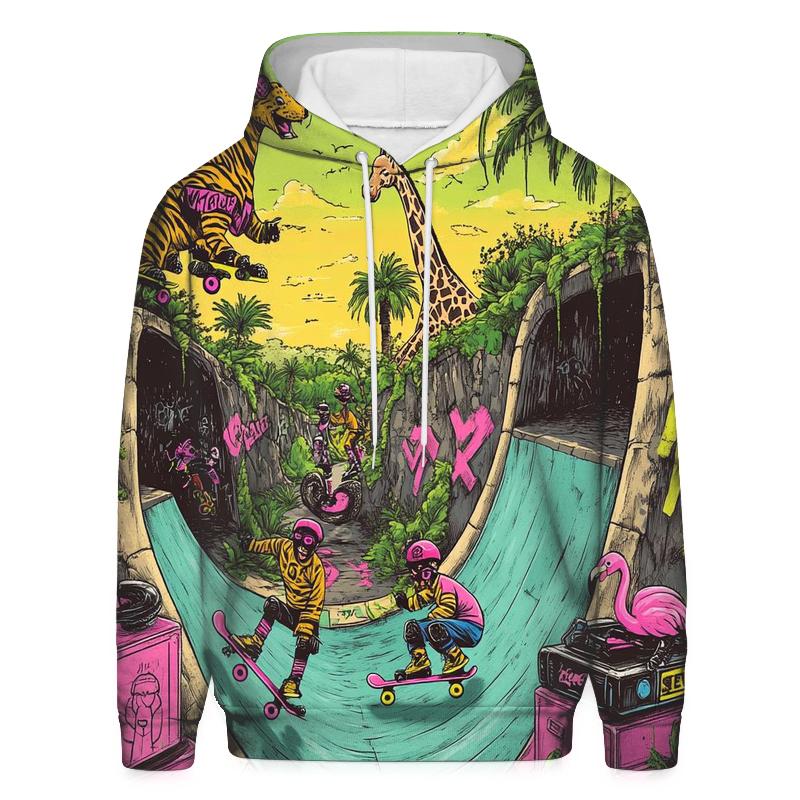 Skatepark Safari Groove embroidered hoodies