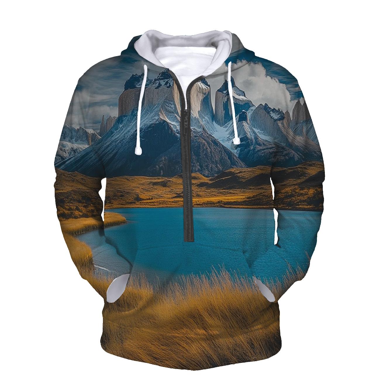 Torres Del Paine Puerto Natales zip-up hoodies