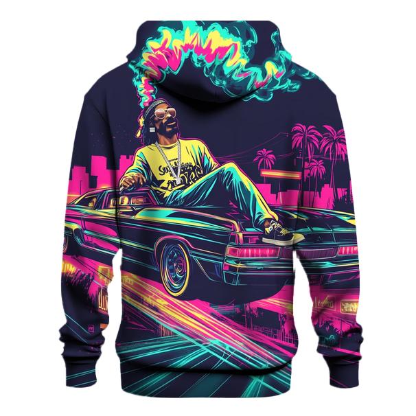 West Coast Neon Lowrider Dream custom hoodies