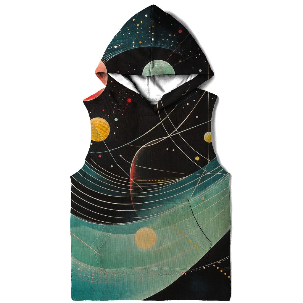 Wassily Kandinsky Inspired Cosmic Music Of Spheres zip-up hoodies