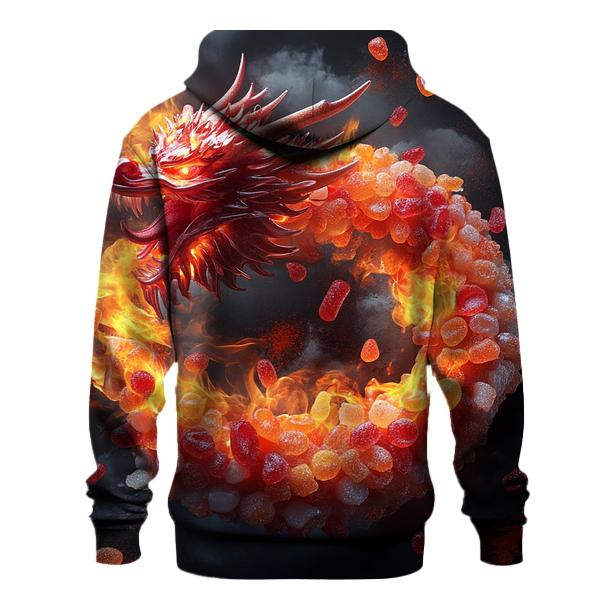 Spicy Candy Dragon Inferno embroidered hoodies