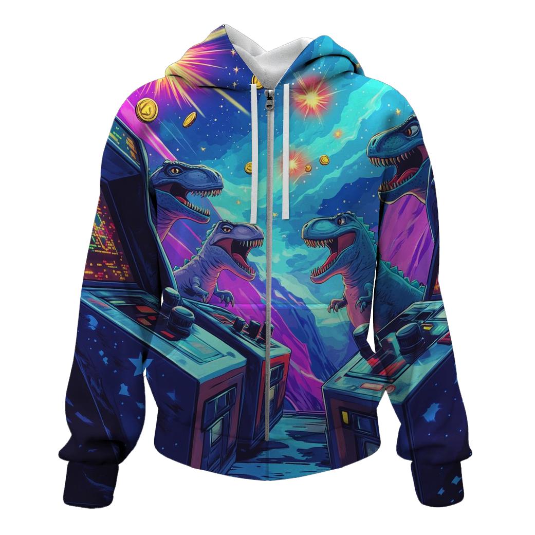 Arcade Dinosaurs Hyper Drive hoodie styles