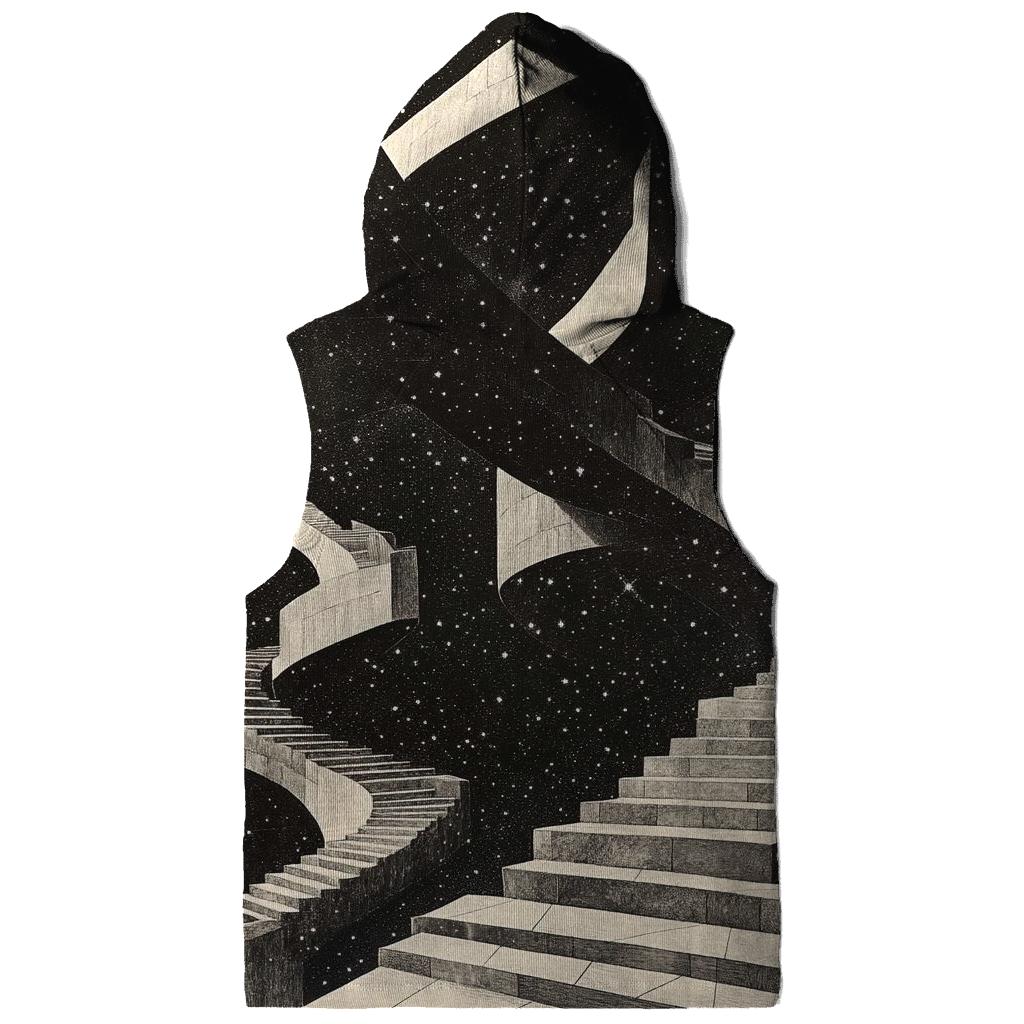 MC Escher Inspired Infinite Star Staircase designer hoodies